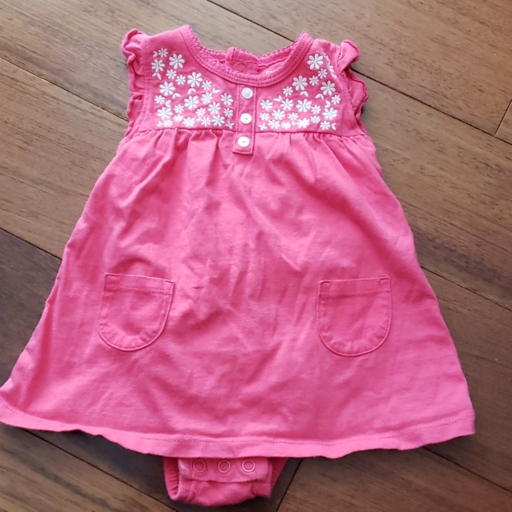 Pink Dress with attached underpants.